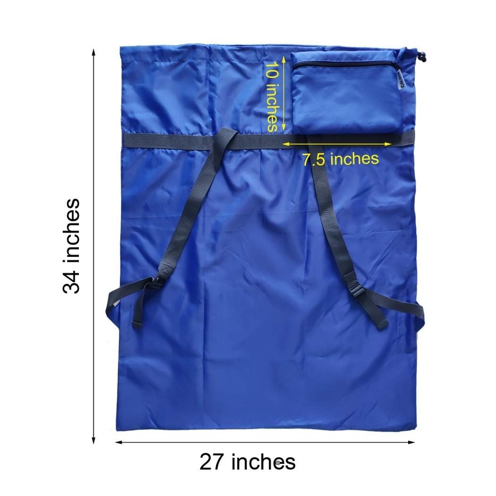 Laundry Bag Backpack 27 X 34sturdy Laundry Bag With Shoulder Straps Drawstring