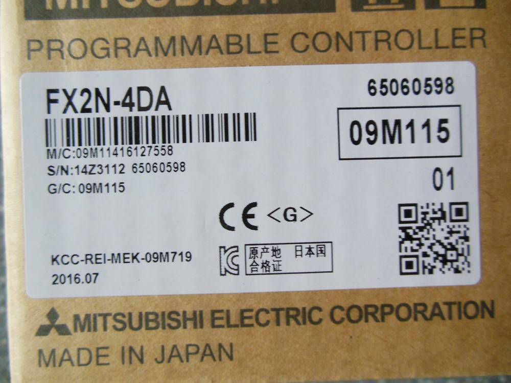 MITSUBISHI FX2N-4DA PLC Input Module FX2N4DA New In Box