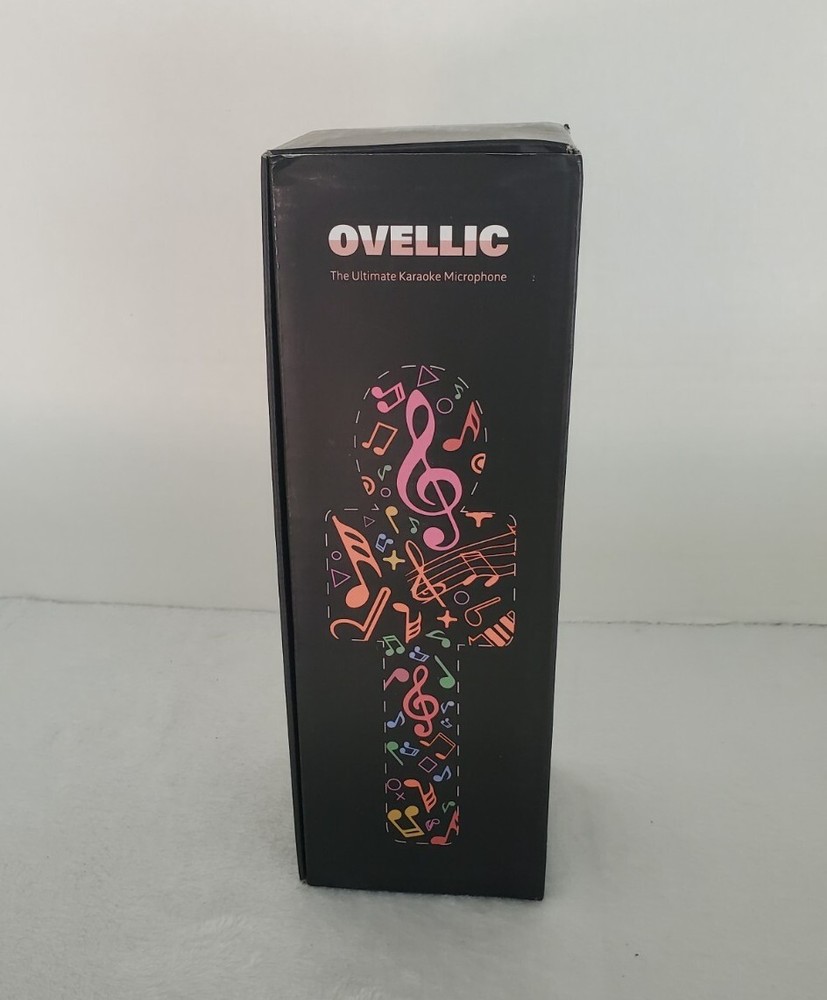 Blue Karaoke Microphone Wireless And Bluetooth With LED Lightning