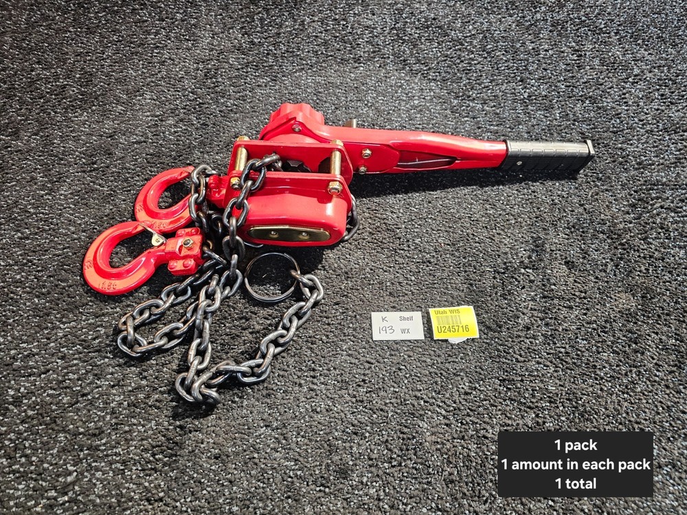 American Power Pull 1.5 Ton Chain Puller w/Thick Steel Construction. Model #615