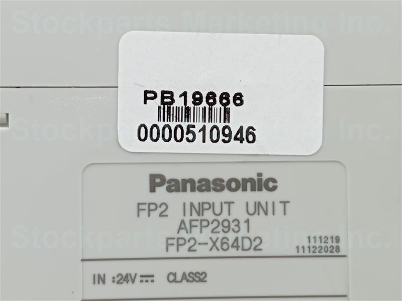 LOT 2 pcsPANASONIC AFP2931 FP2-X64D2 FP2 Input Unit 24V Class2 30 Days Warranty
