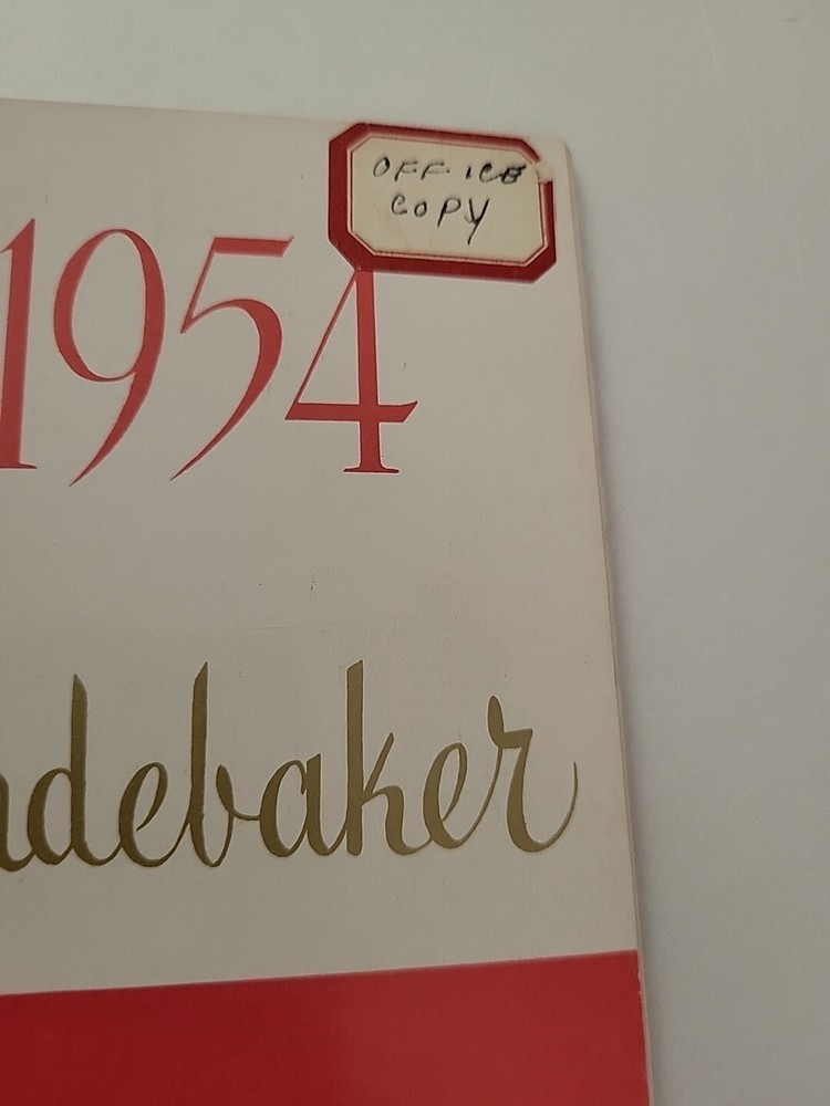 1954 Owner's Guide Studebaker Commander