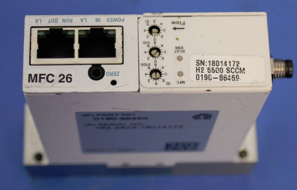 Applied Materials AMAT 0190-86469 Mass Flow Controller Gas H2 Range 5500 SCCM