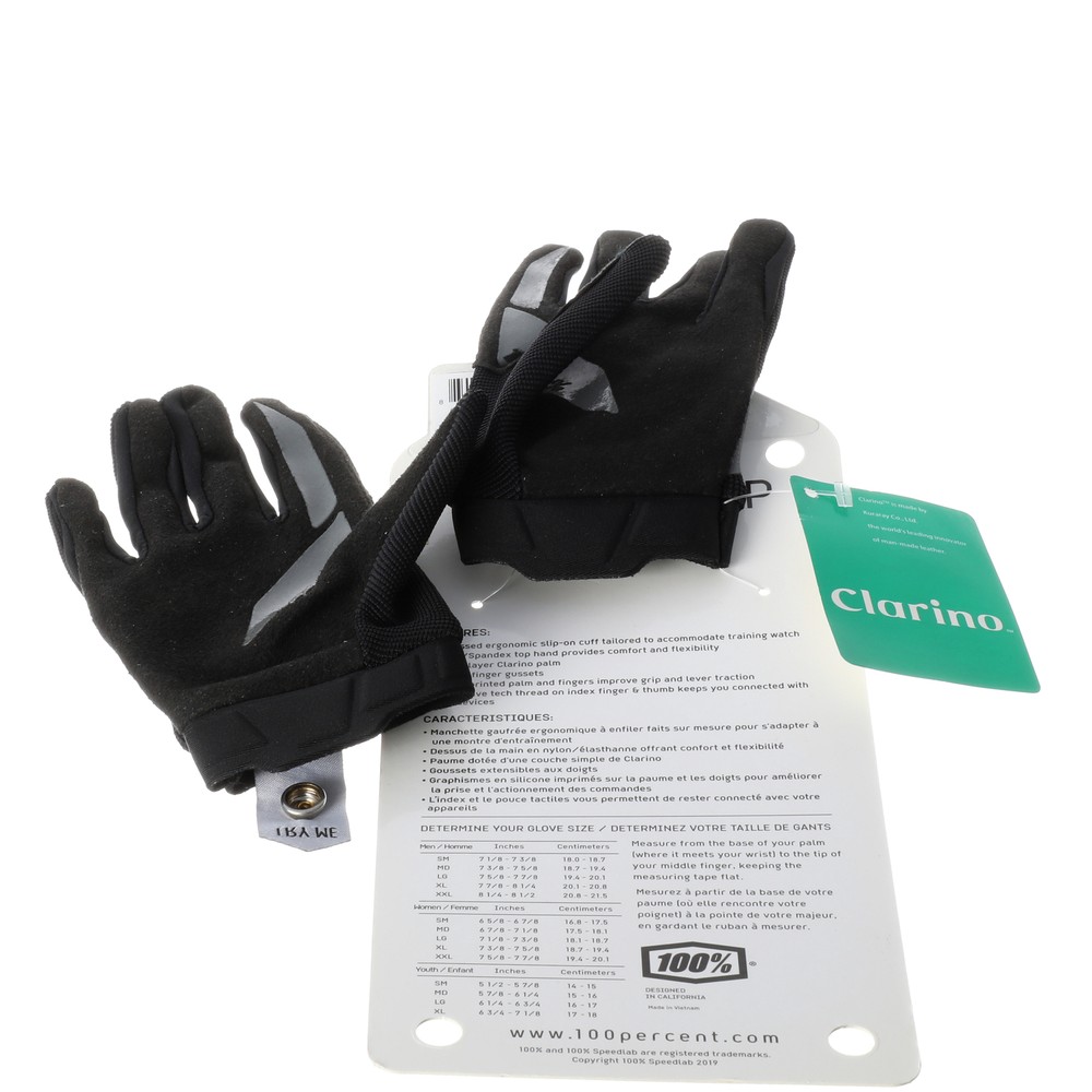 100% Youth Ridecamp Black Gloves Small