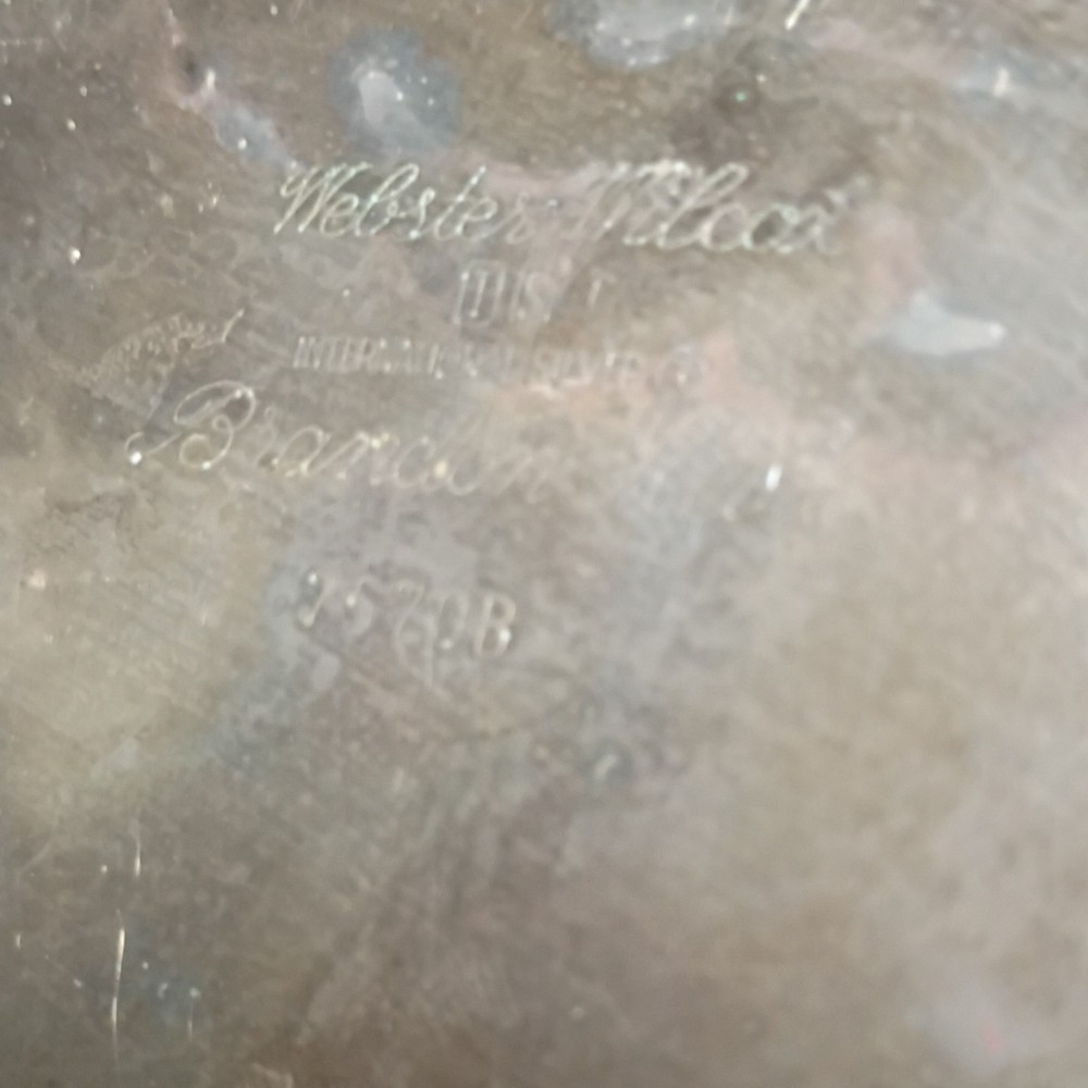 Webster Wilcox International Silverplate Tray Brandon Hall Pattern