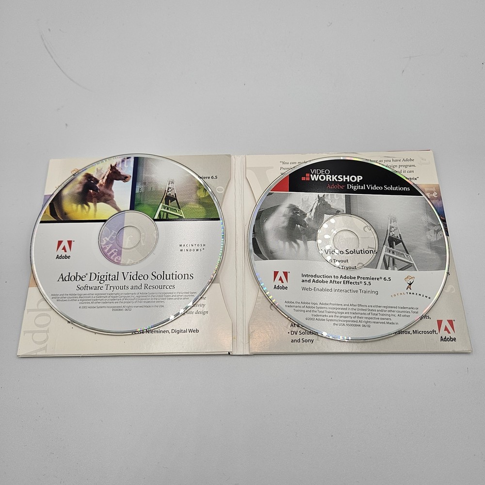 Adobe digital video solutions. Adobe Premiere 6.5 and Adobe AfterEffects 5.5