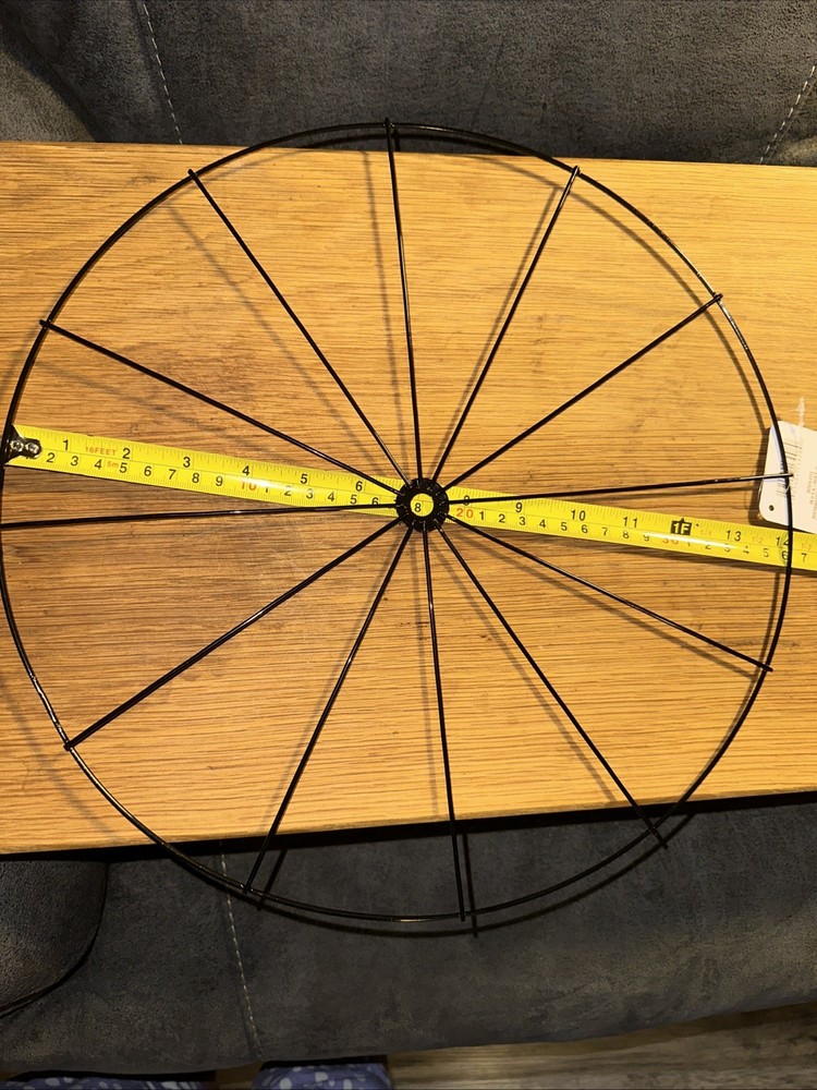 14" Bicycle Wheel Wreath Form DIY Mesh Burlap Frame