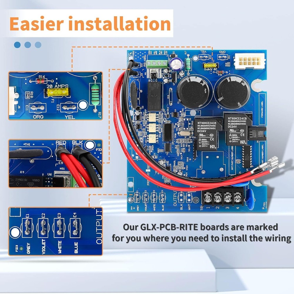 Znnam GLX-PCB-RITE Compatible with Hayward GLX-PCB-RITE Control Board