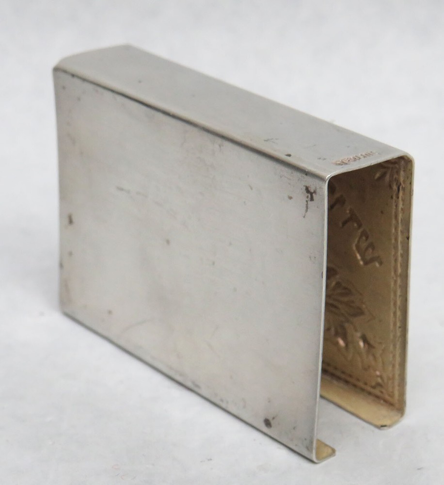 STERLING SILVER SHABBAT MATCH SAFE COVER