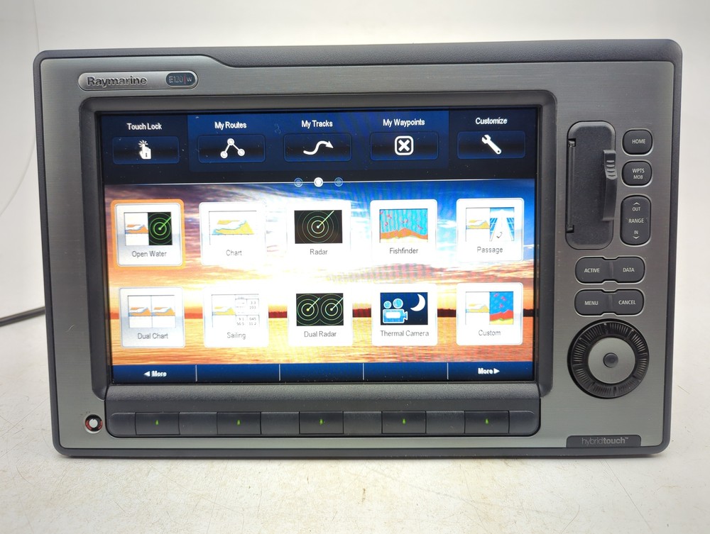 Raymarine E120W E62223 Touchscreen 12" FishFinder Radar GPS Chartplotter Display