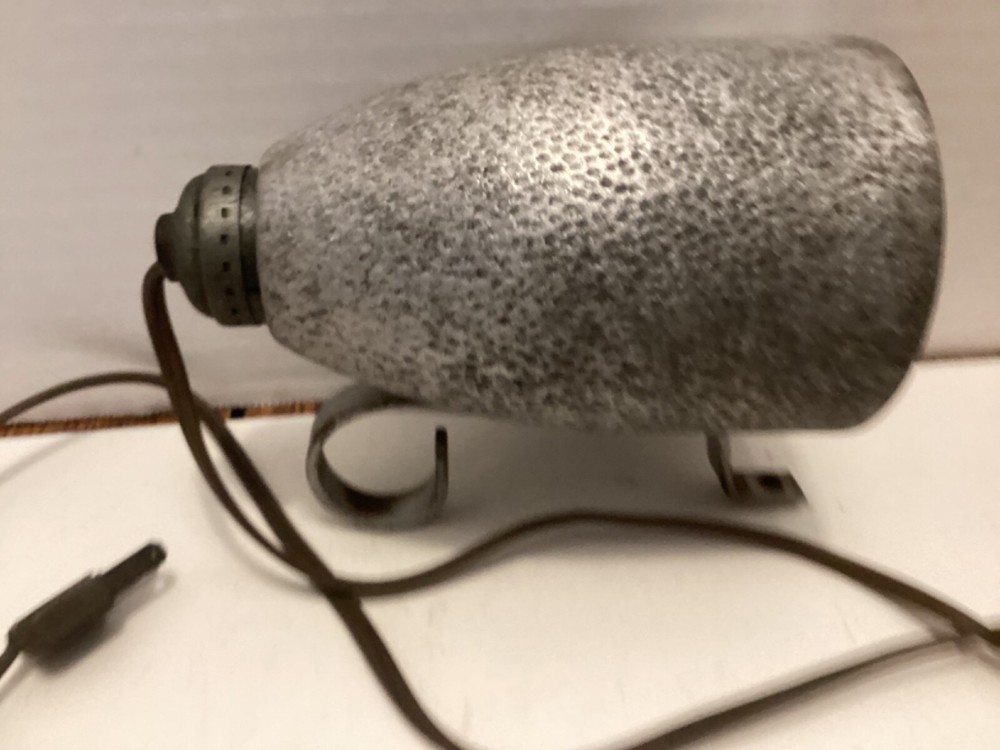 Vintage hammered Aluminum wall light - working