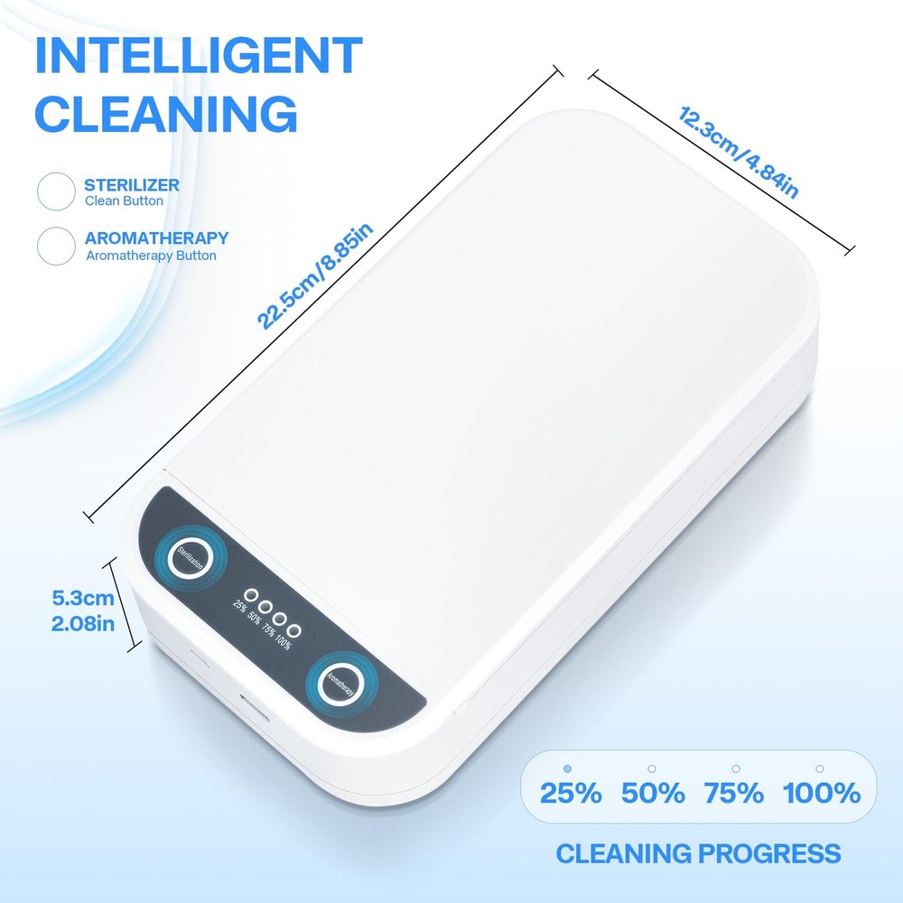 Nail Tool Sterilizer with Blue Light,Portable USB Sterilizer For Nail Tools N...
