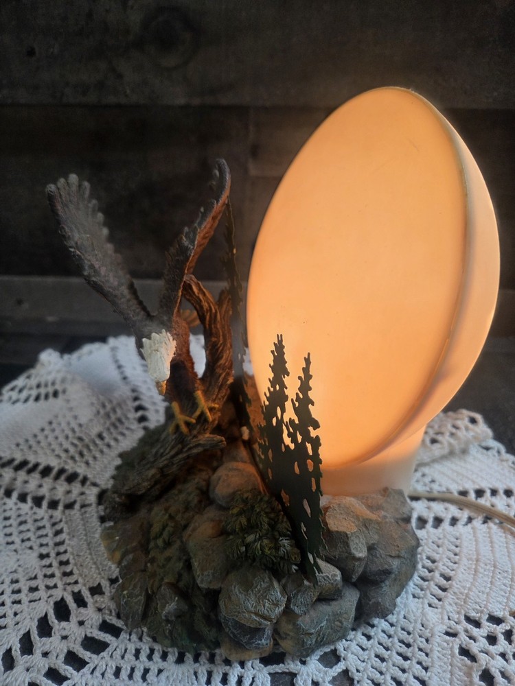 Vintage Fly me to the Moon Eagle and Lighted Moon