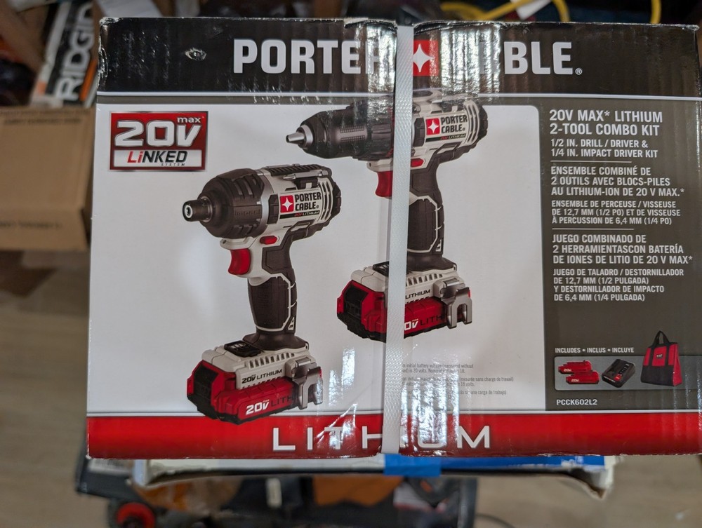 PORTER-CABLE 20V MAX Lithium 2 Tool Combo Kit