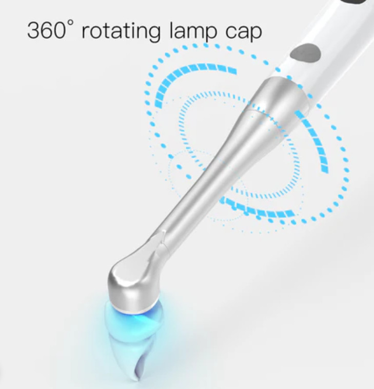 One Sec. LED Curing Light Cordless 360° Rotating Head