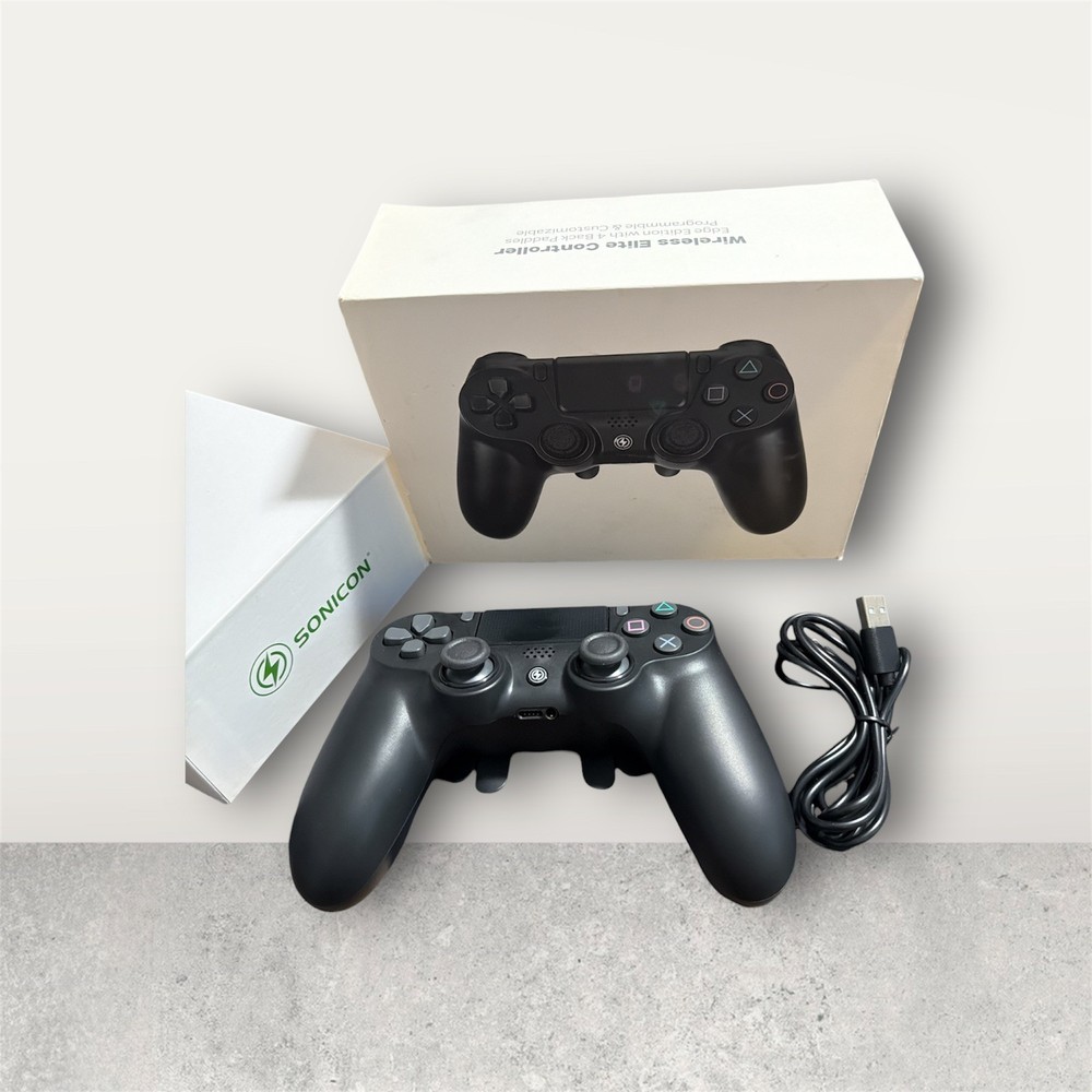 Sonicon Bluetooth Wireless Controller 4 Paddles Back For PS4 PC RASPBERRY Pi