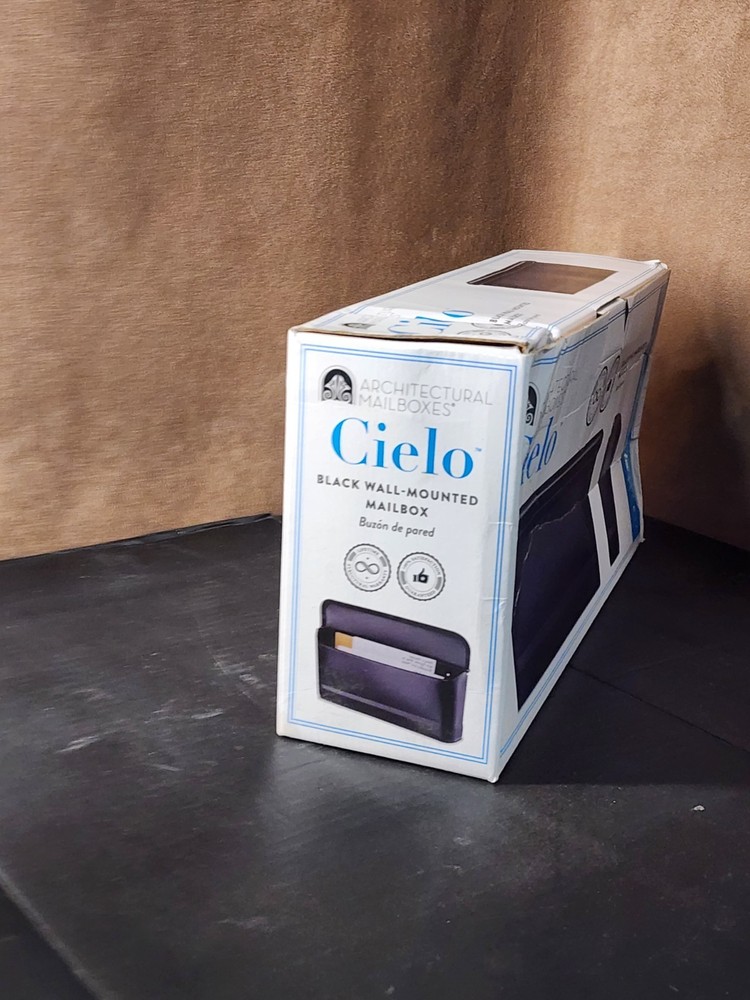 Architectural Mailboxes | Cielo ~ Black Wall Mounted Mailbox
