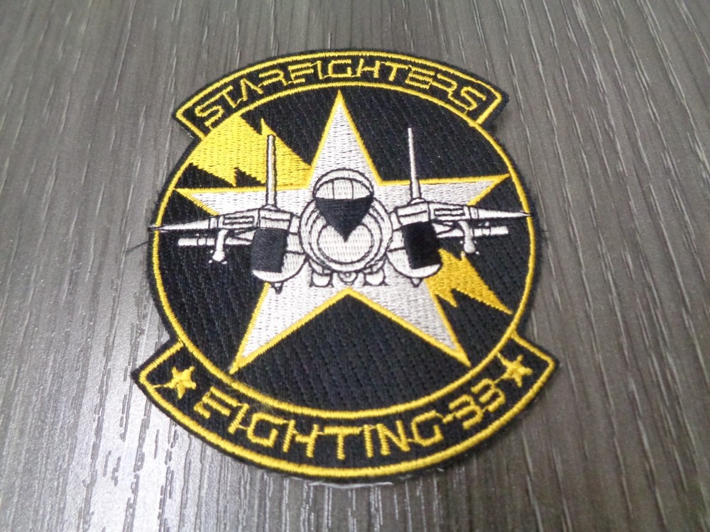 4" NAVY VF-33 STARFIGHTERS FIGHTING FIXED WING SQUADRON EMBROIDERED PATCH NEW
