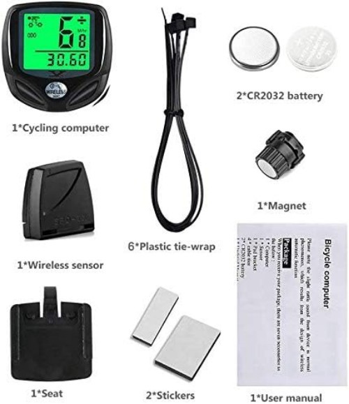Cycle Performance Tracker: Waterproof Bike Computer with Backlight and Auto Wake