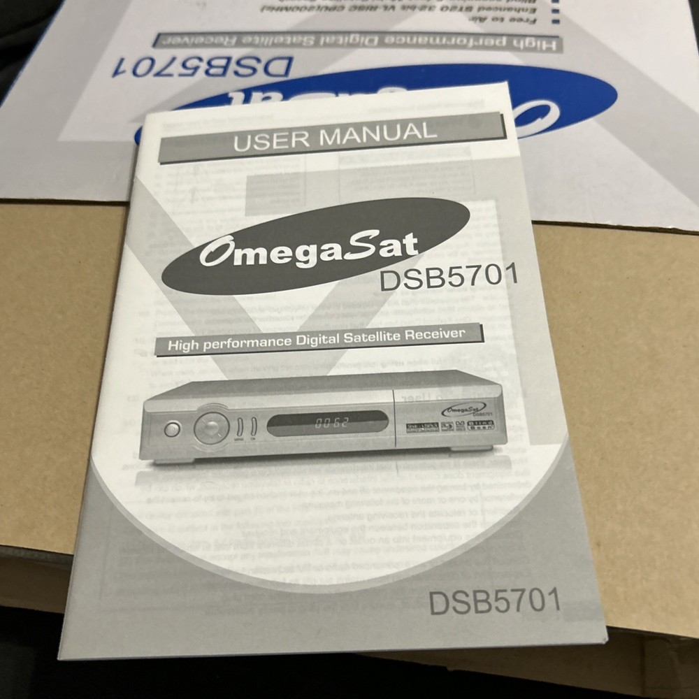 Omega Sat DSB5701 Satalight Receiver With Remote Control (EU Plug!)