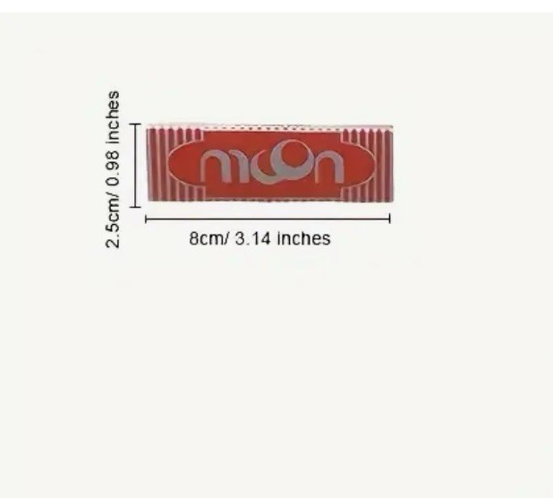 50 Packs Full Box MOON Rolling Papers 70mm Red Short Size