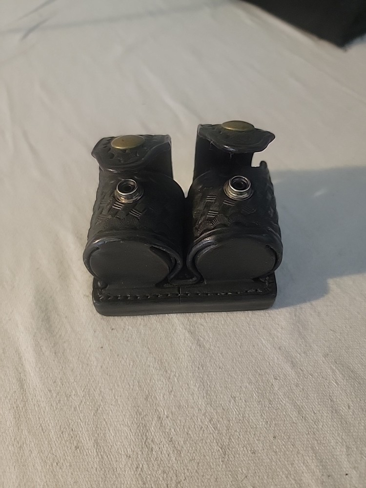 HKS 103 Med Speed Loader Dual Case Pouch belt loop Black