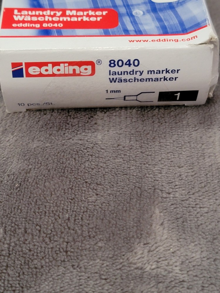 Edding 8040 Laundry Marker 1mm. New