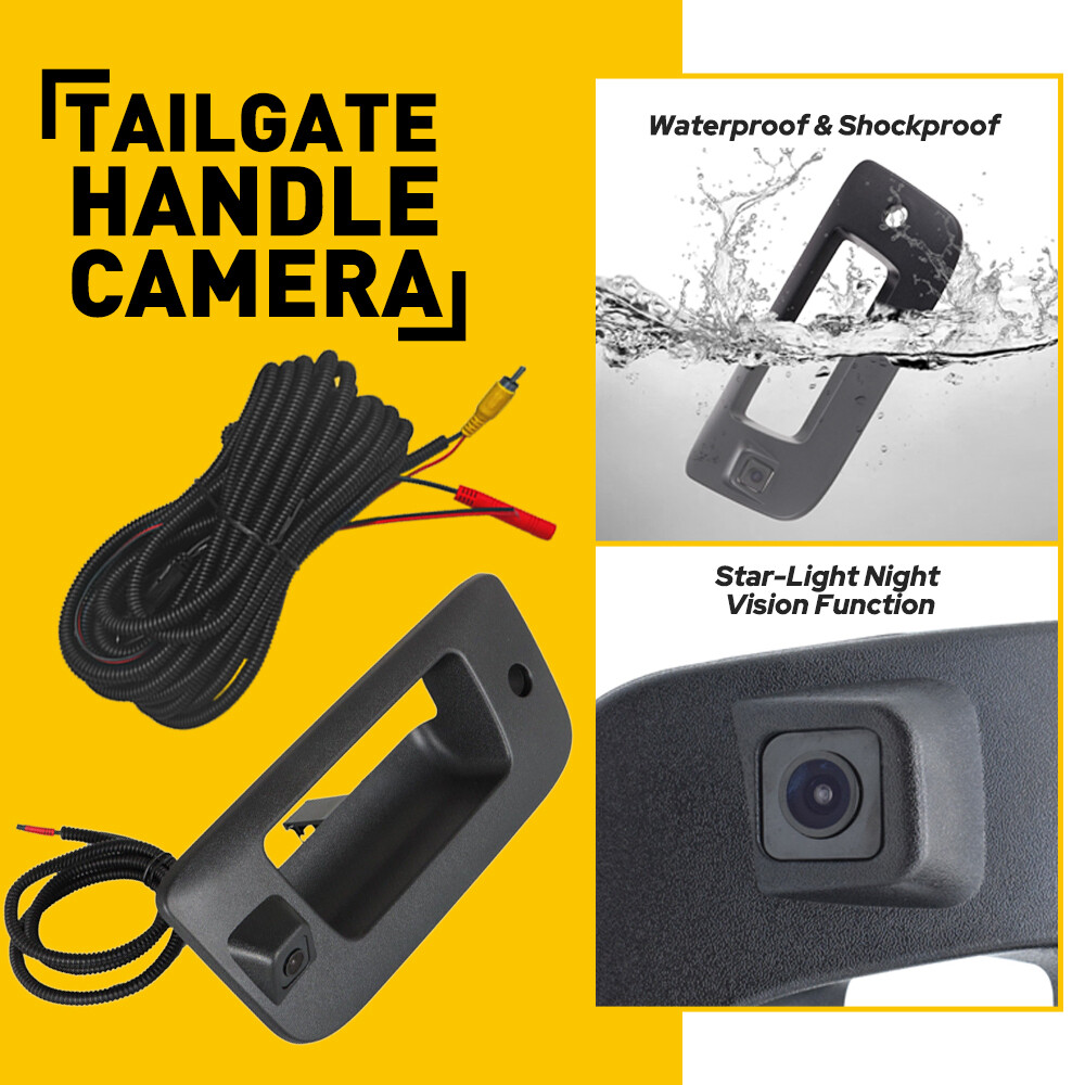 For Chevy Silverado/GMC Sierra Rear View Backup Tailgate Handle Camera 2007-2013