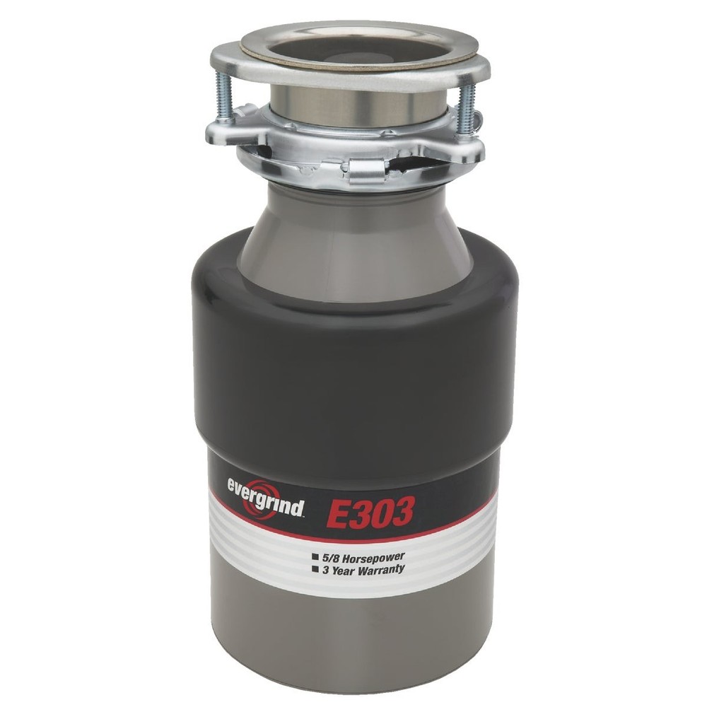 Evergrind 5/8  Garbage Disposer, 3 Year Warranty E303 Evergrind E303