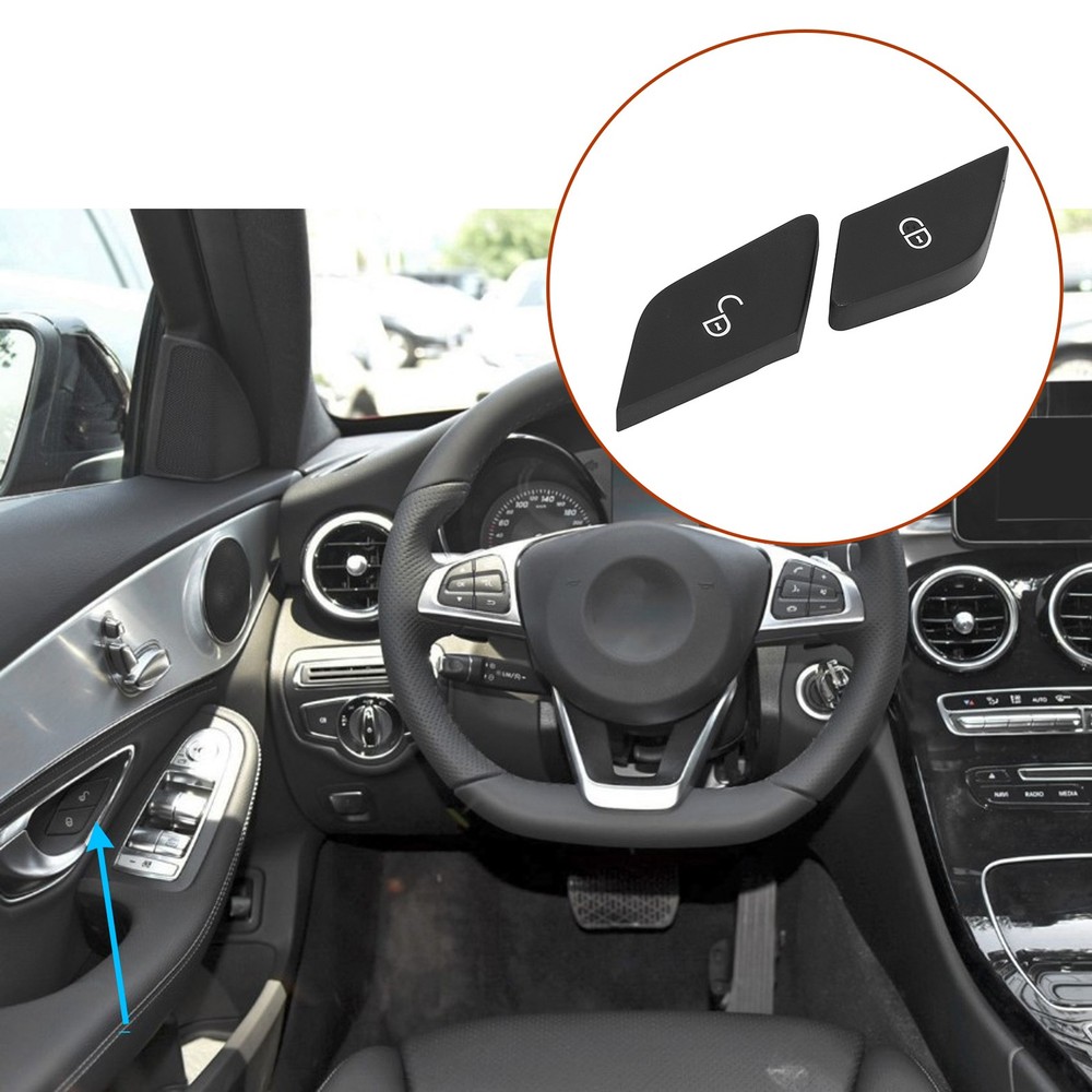 Car Door Lock Unlock Button Clear Pattern Replace For ‑ C‑Class W205