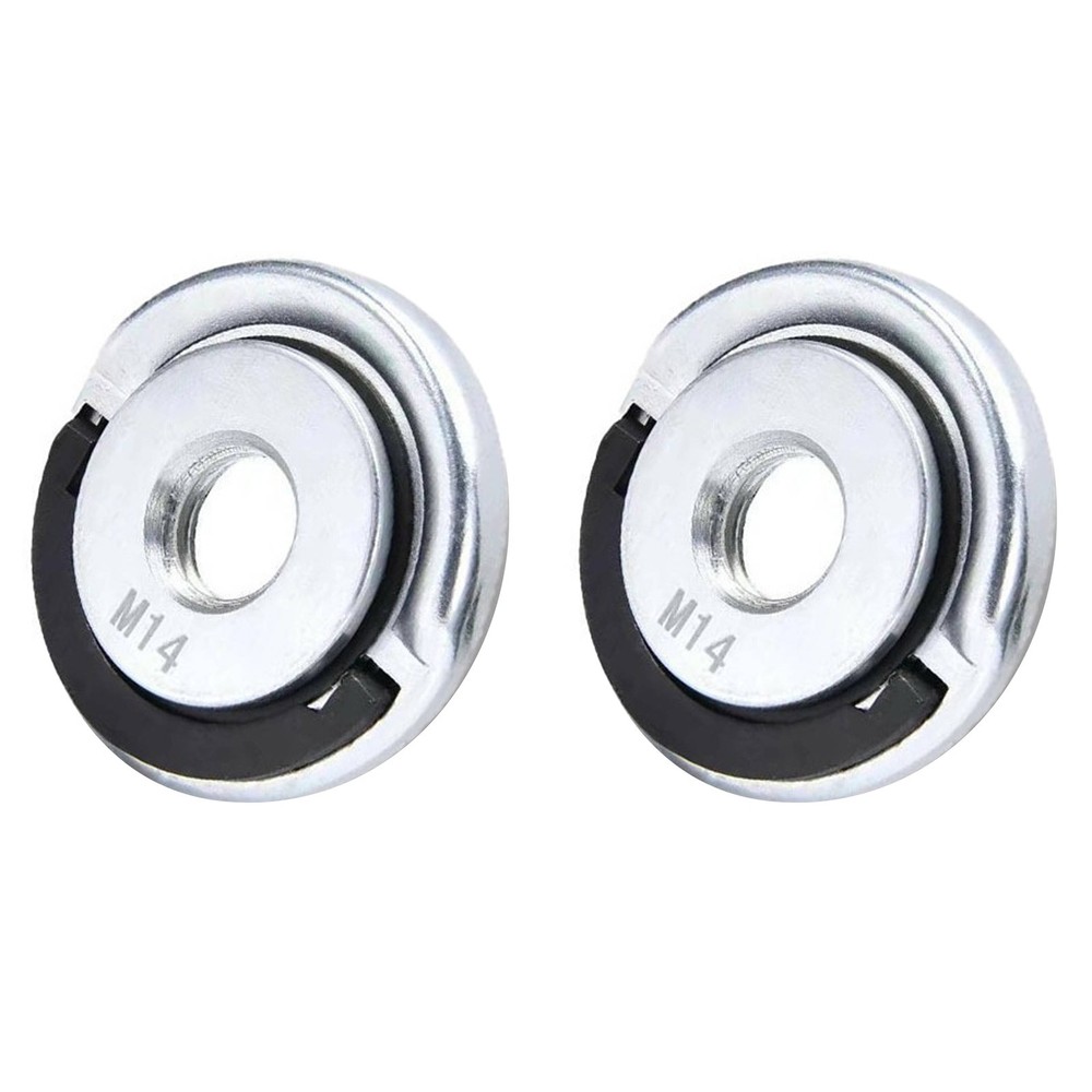 Two M14 Pressing Flanges Quick Release Fastener for Grinder Discs and Cup Wheels