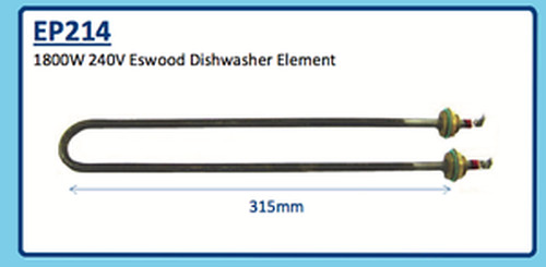 1800W 240V ESWOOD DISHWASHER ELEMENT EP214