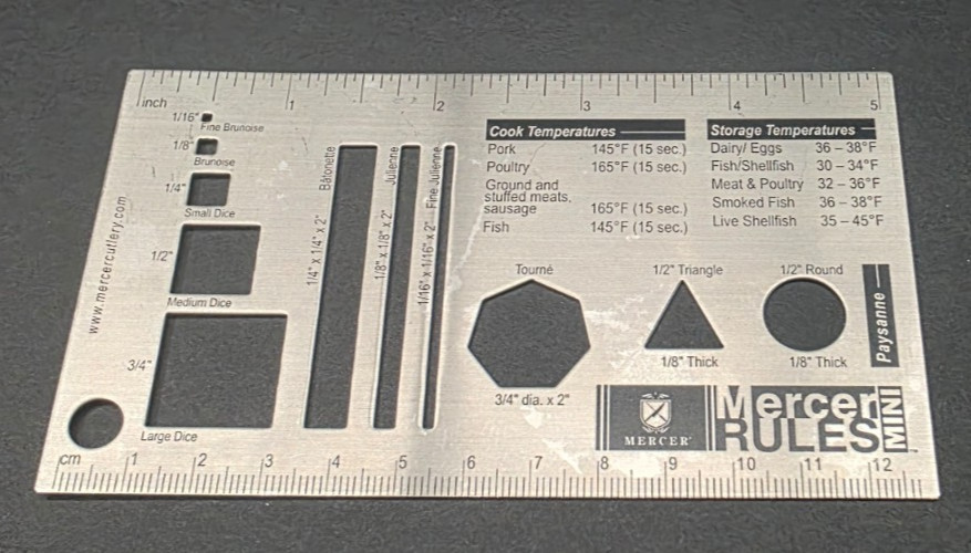 Mercer “Rules Mini” Culinary Ruler M33243