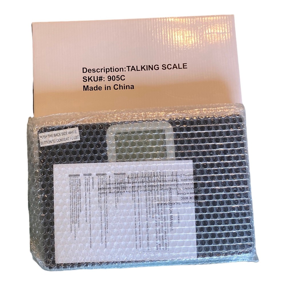 Talking Scale - Black - 330 Pound Capacity - New In Box