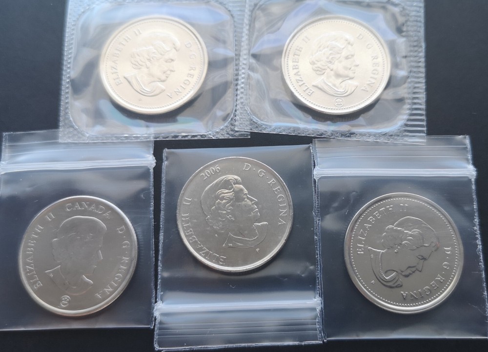 ***CANADA 2006 COMPLETE UNCIRCULATED COINS SET *** AWESOME SET ***