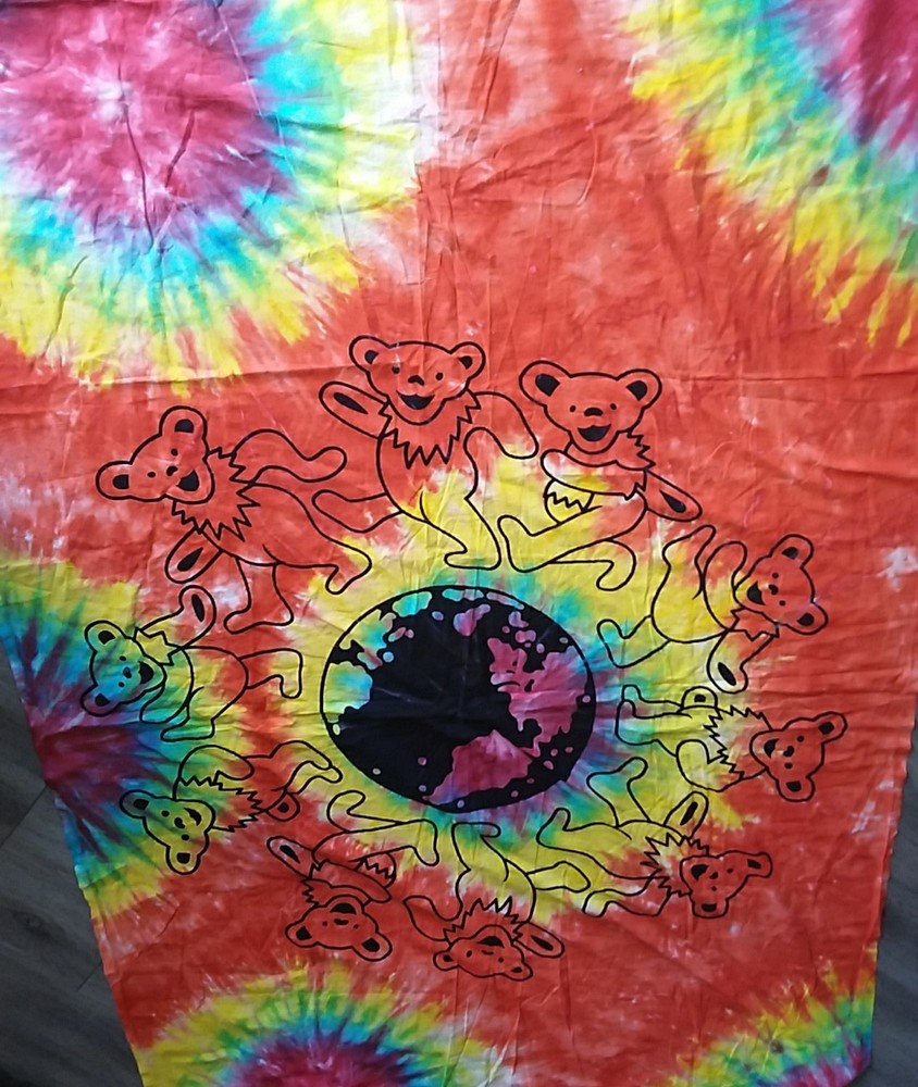GRATEFUL DEAD TIE DYE DANCING BEAR SHEET