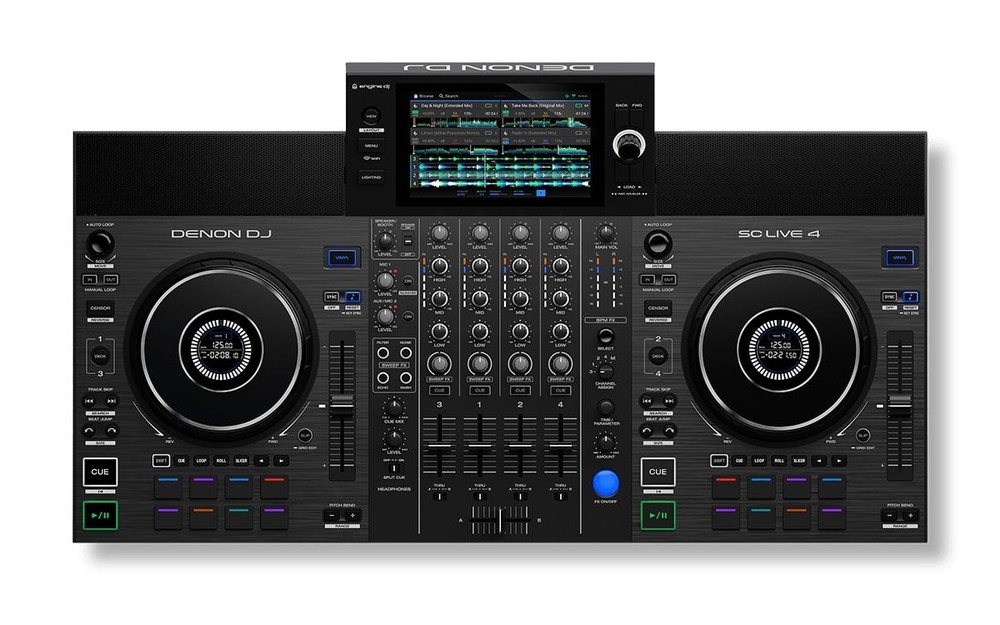 Denon DJ SCLIVE-4 4-Deck Standalone DJ Controller with 7" touchscreen
