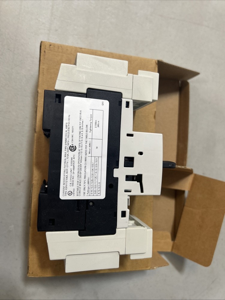 SIEMENS 3RV1721-1CD10 BREAKER