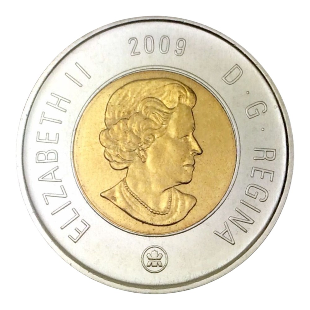 Canada 2009 Regular BU UNC Uncirculated Toonie!!