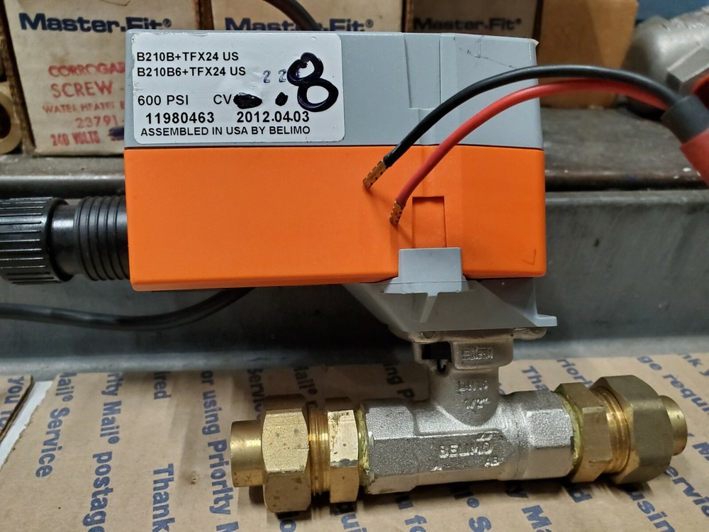 Belimo 1/2" 2 way CV .8 B210B+TFX24 US
