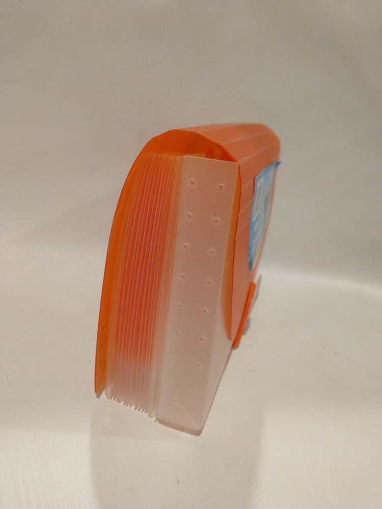 Caliber Expanding File, Plastic, 13 Pockets Coupon Size Orange & clear 7"x 5"