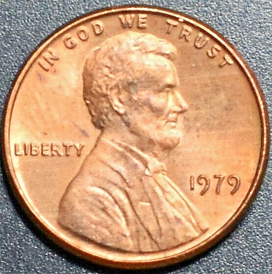 1979 ERROR PENNY DIE CRACK UNDER STEPS 230