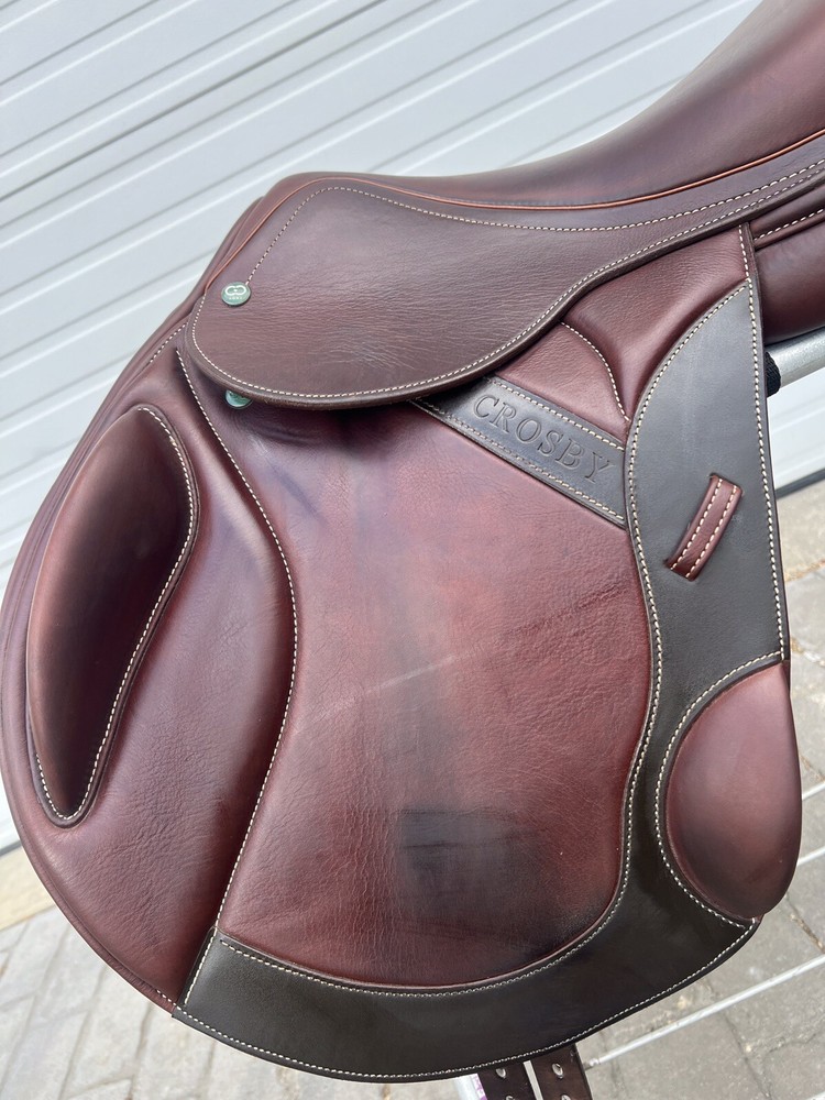 Crosby Monoflap 17.5” Covered Leather Event Saddle