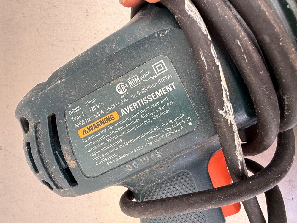 Black & Decker Hammer Drill DR600 Working #G-9