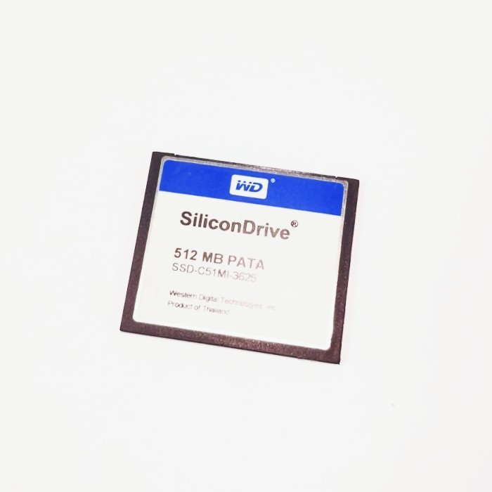SiliconDrive WD PATA 512MB COMPACT FLASH CF CARD SSD-C51MI-3625