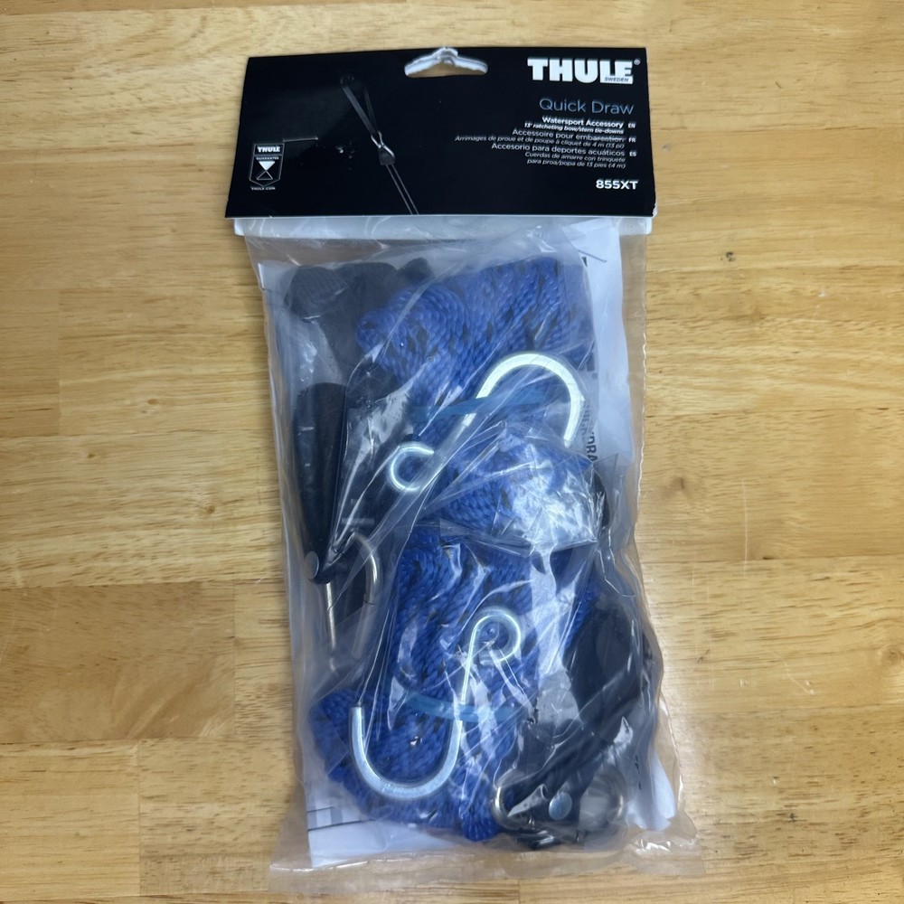 THULE Quick Draw 855XT Watersport Accessory 13' Ratcheting bow/stern Tie-Downs