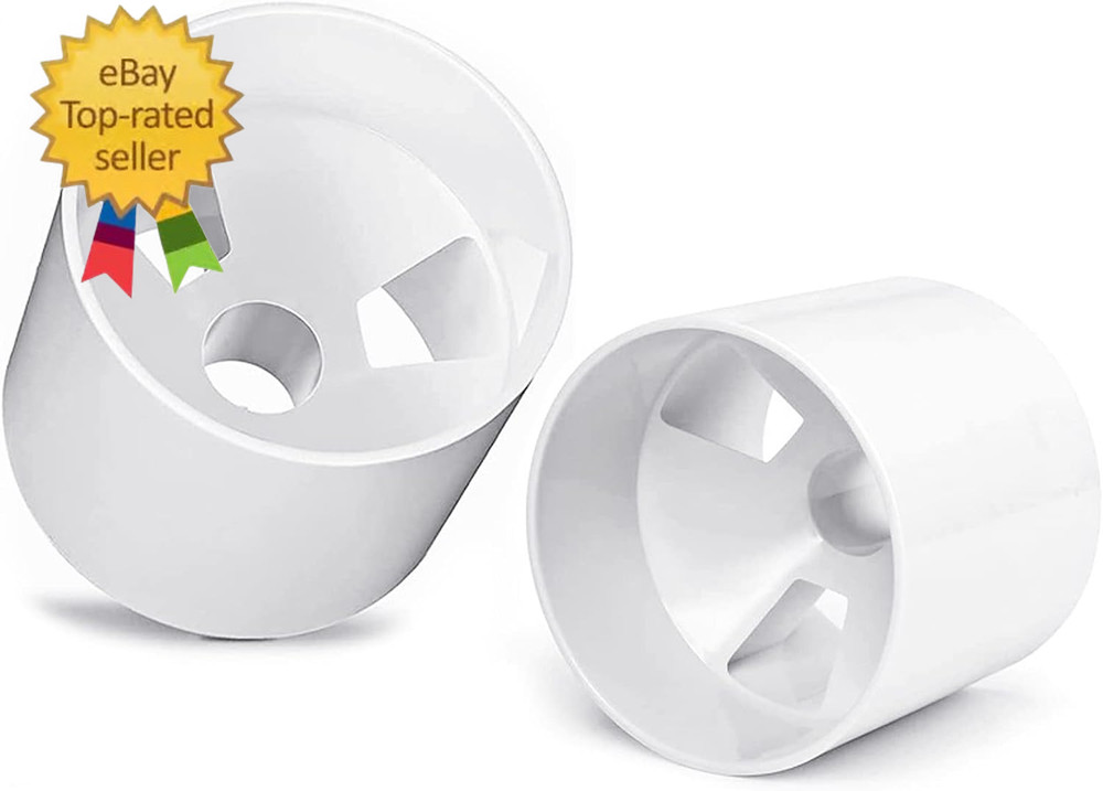 2PCS Golf Hole Cup,Abs Ivory White Plastic Golf Cups,Dimension 4"Depth,Diameter