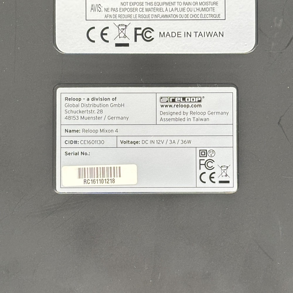 Reloop Mixon 4 High Performance 4 Channel Hybrid DJ Controller