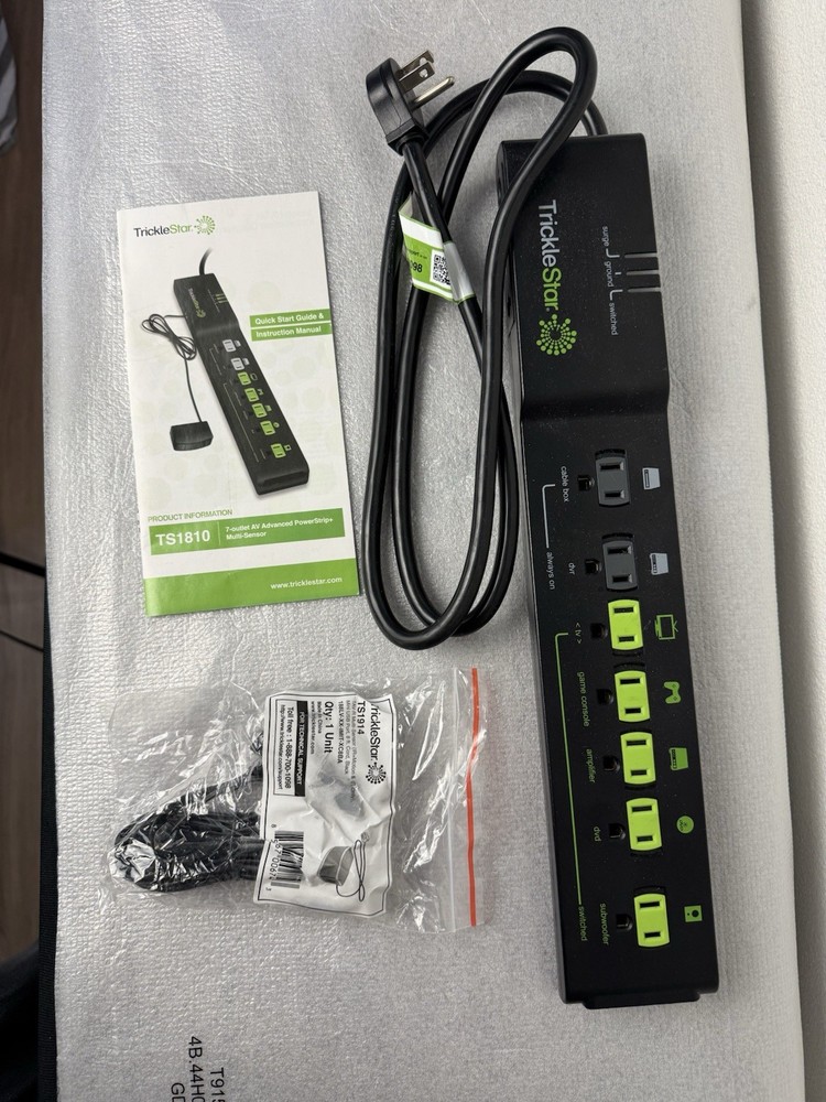 Tricklestar 7-Outlet AV Advanced PowerStrip TS1810