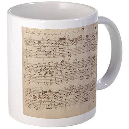 11oz mug Old Music NotesBach Music Sheets - Printed Ceramic Coffee Tea Cup Gift
